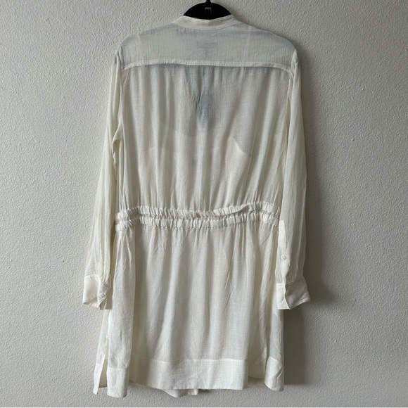 NWT Rag & Bone White Elish Shirt Dress Size Small Gauze Boho Easy Breezy. - Picture 7 of 16